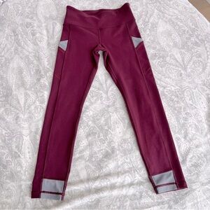 Ivivva by lululemon girls leggings, size 10, 3/4 length